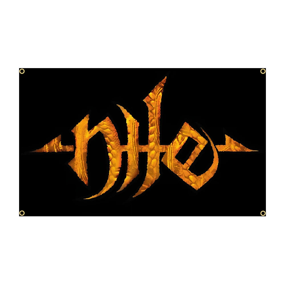 NILEs Rock Band Flag – 90x150cm Brutal/Technical Death Metal Banner, Polyester Tapestry for Home Decor - Premium flag from Lizard Vigilante - Just $14.99! Shop now at Lizard Vigilante