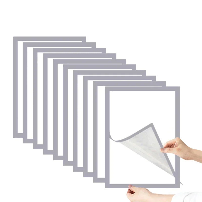 A4/A5/A6 Black Magnetic Photo Frame Publicity Column Advertising Column Self Adhesive Soft Poster Frame Certificate Folder