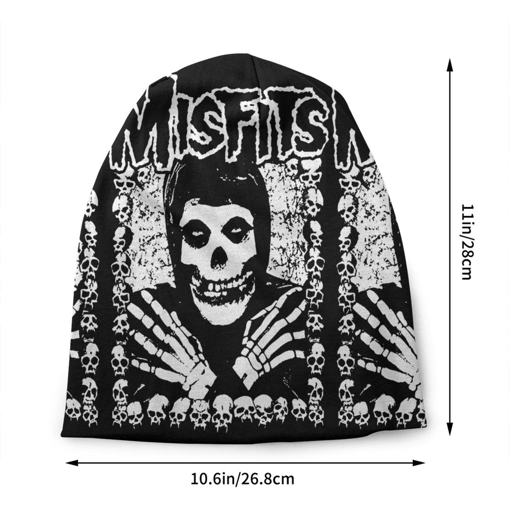 Misfits Horror Punk Rock Knit Beanie – Unisex Winter Skull Cap for Men & Women - Premium beanie from dsers - Just $19.99! Shop now at Lizard Vigilante