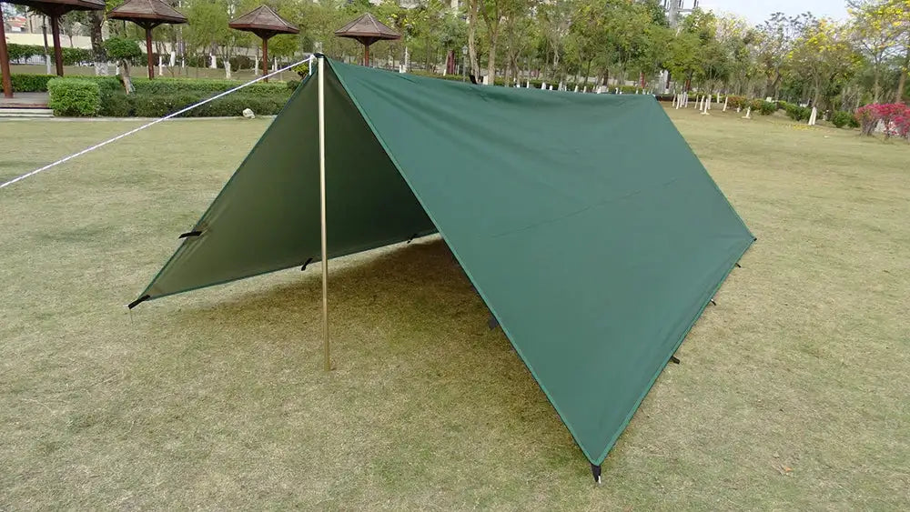 4x4m 4x3m 3x3m 19 Hang Points Tent Tarp Survival Sun Shelter Shade Canopy Outdoor Backpacking Waterproof Camping Awning SunShade