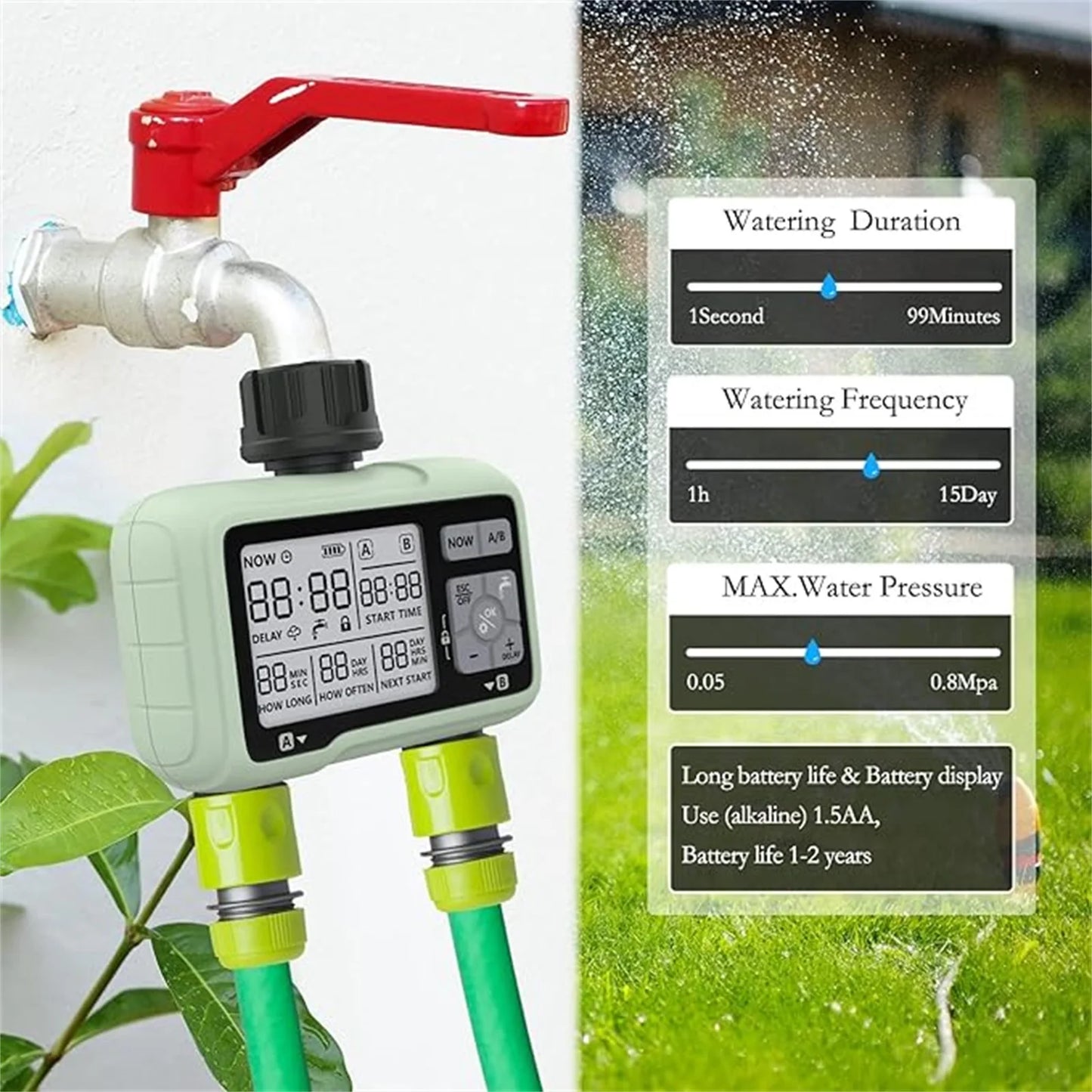 Eshico Super Timing Dual-Zone Water Command Unit – Precision Irrigation For Rebels Who Grow Wild
