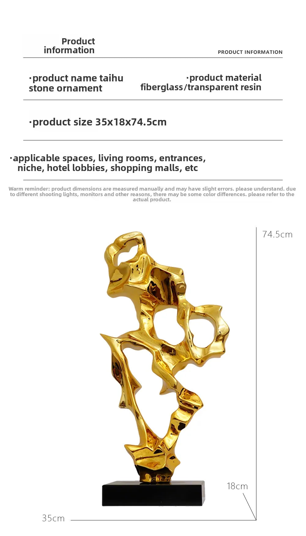 Abstract Art Sculpture Electroplating Transparent Resin Craft Model Modern Home Decor LivingRoom Office Desktop Statue Ornaments