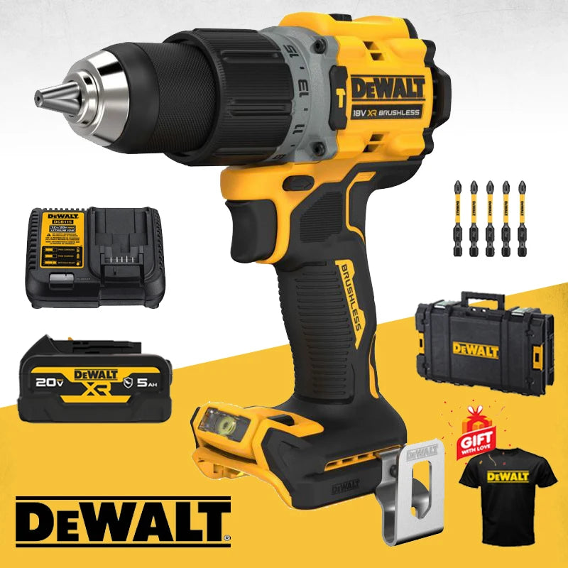 DEWALT DCD805 20V MAX Brushless Cordless 1/2-Inch Hammer Drill Kit – Powerful Impact Drill with 5.0Ah Battery, Fast Charge, and Unmatched Performance for Commercial & DIY Project - Premium hammer drill kit from Lizard Vigilante - Just $565.99! Shop now at Lizard Vigilante