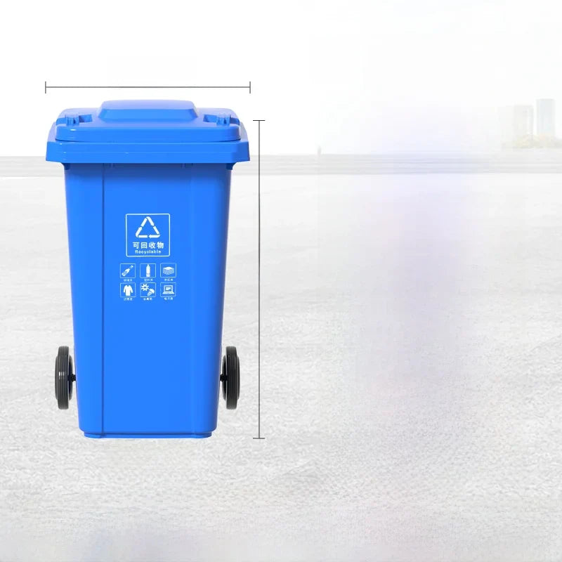 Large Capaci Outdoor Kitchen Waste Bin 240L with Wheels for ering Commercial Use Big Size Tra Can Recycling Bin