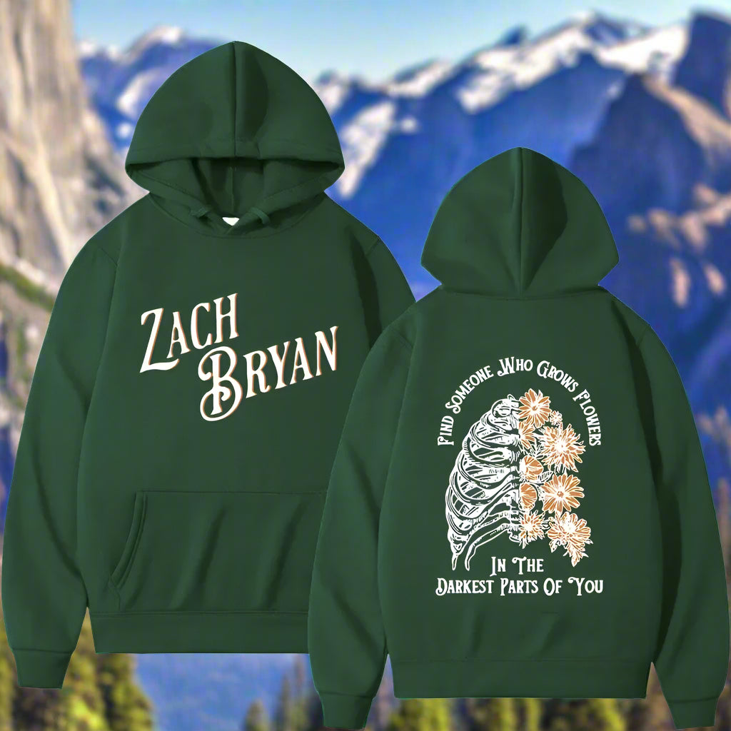 Zach Bryan Rap Singer Hoodie – Unisex Fleece Hooded Sweatshirt for Autumn and Winter - Premium hoodie from Lizard Vigilante - Just $48.88! Shop now at Lizard Vigilante