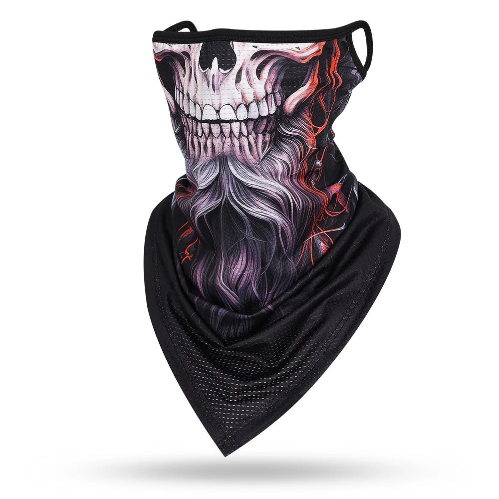 Beard Skull Face Balaclava - Versatile Protective Mask for Men and Women - Premium face mask from Lizard Vigilante - Just $17.99! Shop now at Lizard Vigilante