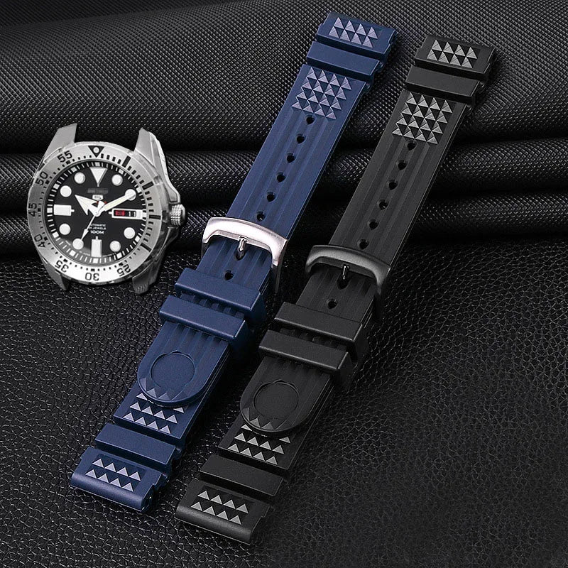 Seiko SRP601J1 Dive Ready Strap – Waterproof Silicone Sport Watchband for Underwater Adventures, 20mm & 22mm - Premium watch strap from Lizard Vigilante - Just $23.88! Shop now at Lizard Vigilante