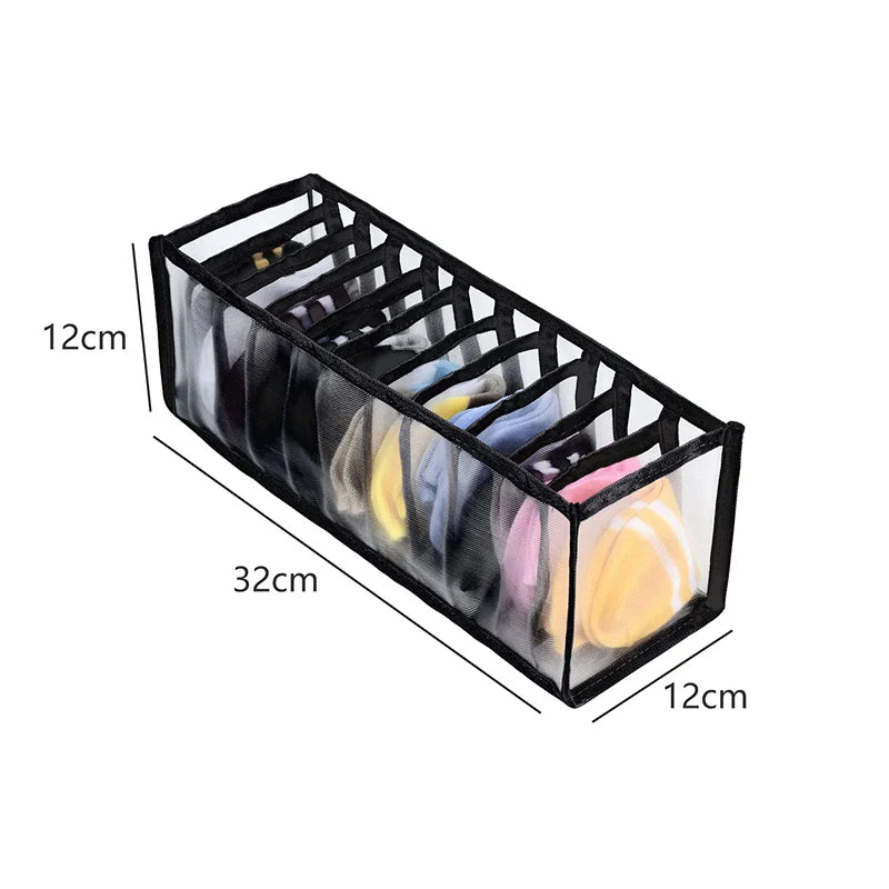 Fabric Underwear Bra Storage Box Underwear Sorting Box Panty Socks Compartment Storage Box Drawer Organizer Home Storage