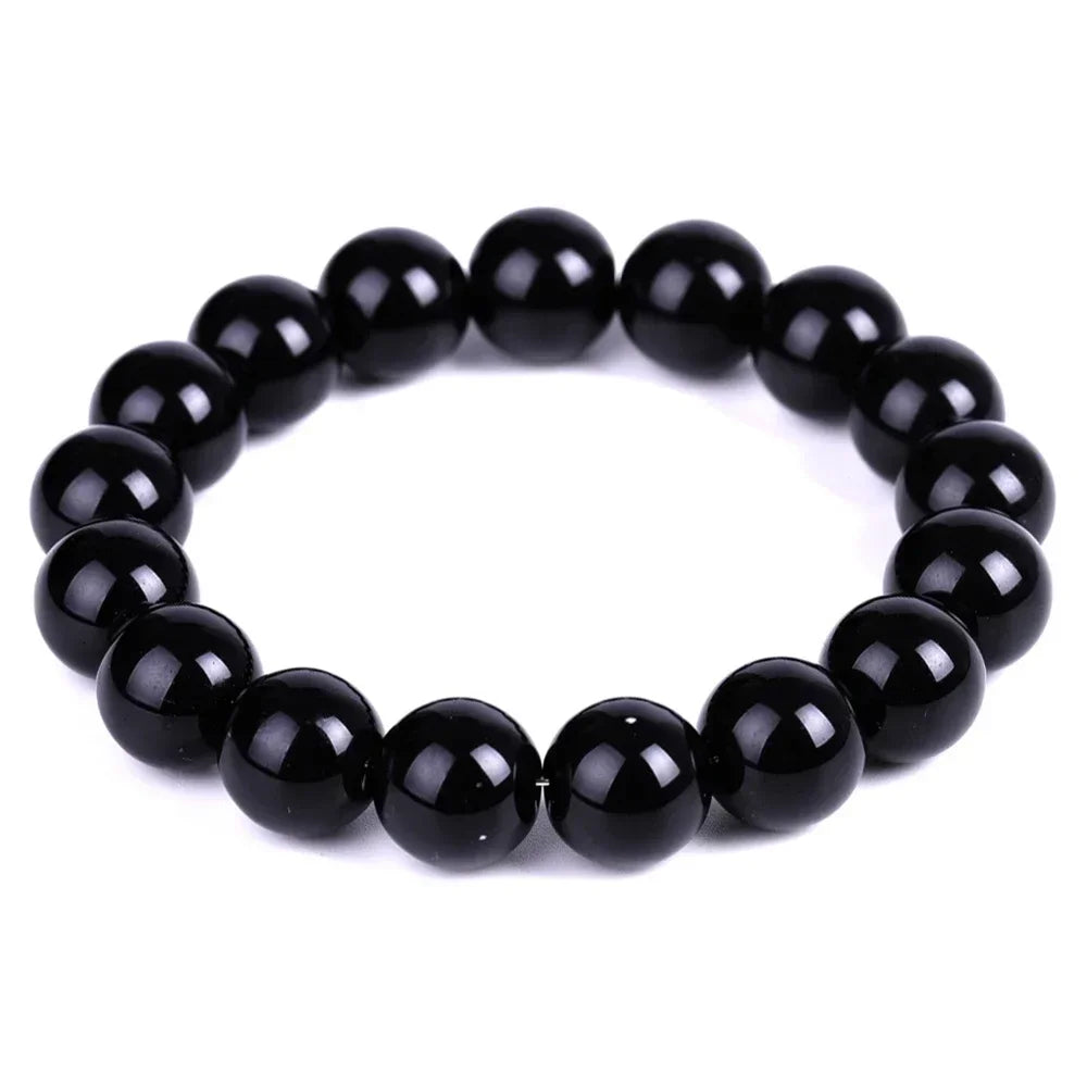 Magical Black Obsidian Natural Stone Bracelet - Promote Blood Circulation & Anti-Anxiety - Premium Bracelet from Lizard Vigilante - Just $18.88! Shop now at Lizard Vigilante