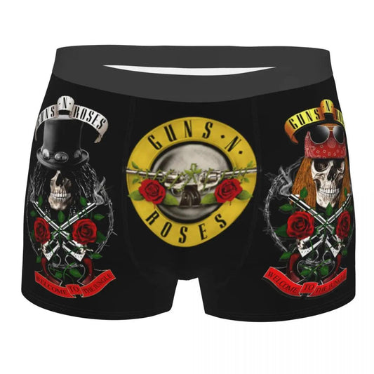 Guns N' Roses Slash Boxers for Men – Ultra Soft Rock Band Underwear, Boxer Briefs, Gifts for Fans - Premium T-Shirt from Lizard Vigilante - Just $22.99! Shop now at Lizard Vigilante