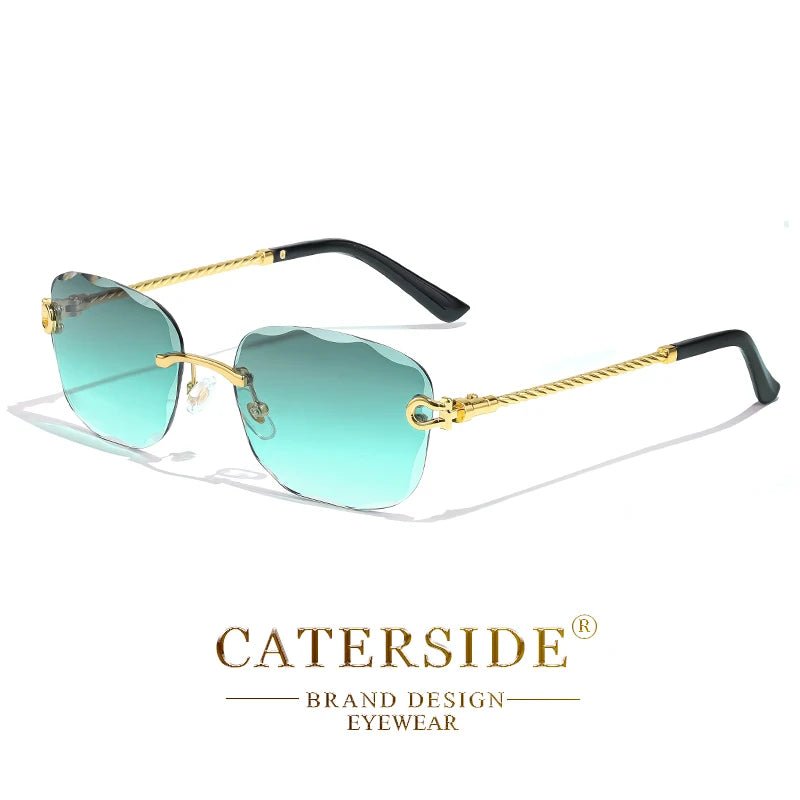 Rimcutter Royale: Caterside Retro Gradient Sunglasses – Blade Lens Street Icon Shades - Premium shades from dsers - Just $15.99! Shop now at Lizard Vigilante