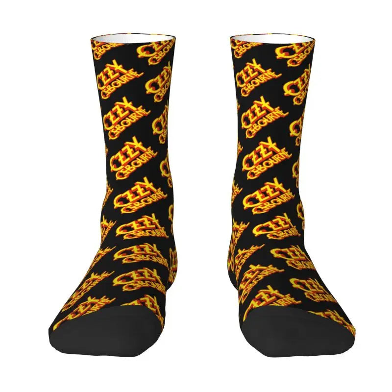 Ozzy Osbourne British Rock Heavy Metal 3D Printed Crew Socks - Premium socks from Lizard Vigilante - Just $18.88! Shop now at Lizard Vigilante