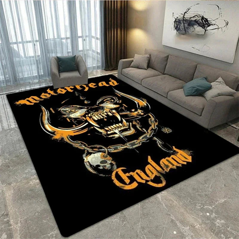 Motörhead Band Printed Carpet Living Room Bedroom Fashionable and Beautiful Anti Slip Carpet Photography Props Birthday Gift - Premium rug from Lizard Vigilante - Just $13.99! Shop now at Lizard Vigilante
