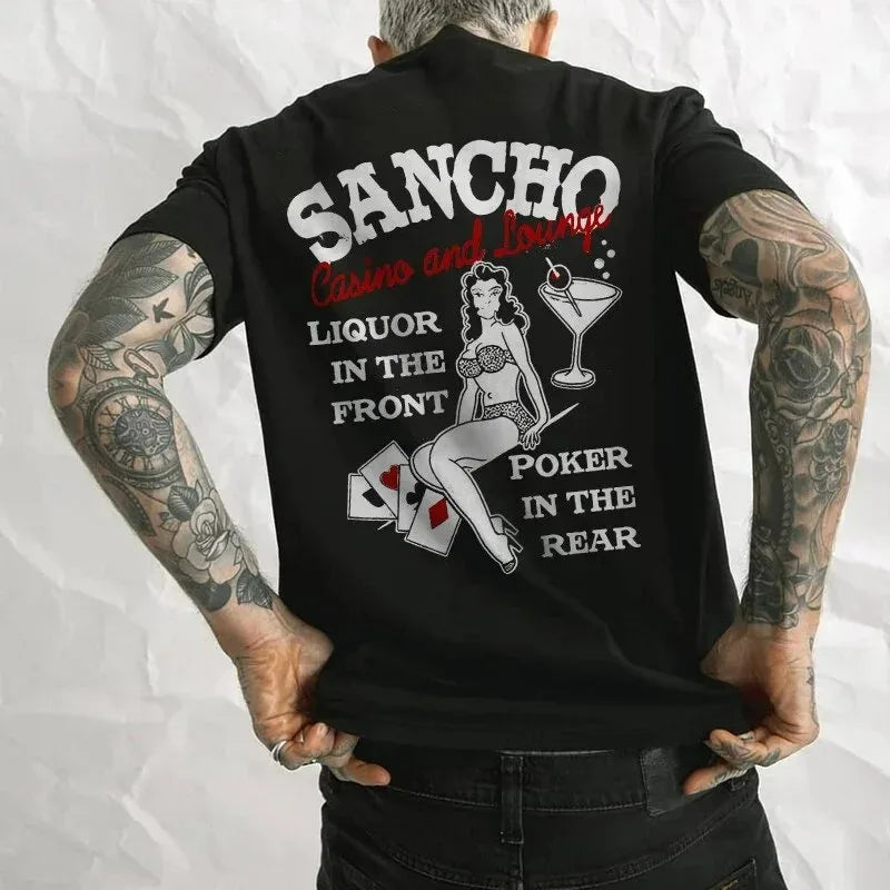 Gothic Punk Style Skull Graphic Men Tshirts Street Rock Hip-Hop Streetwear Grunge Heavy Metal Rock Top Oversized Tee Ropa Hombre - Premium  from Lizard Vigilante - Just $23.99! Shop now at Lizard Vigilante