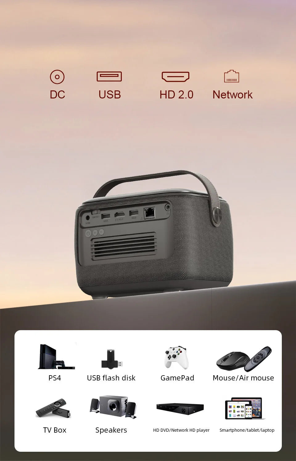 BYINTEK R20 Max Mini Projector 4K DLP Smart WiFi Android 11.0 LED 1080P Outdoor Home Theater Projectors With 15600mAh Battery - Premium  from Lizard Vigilante - Just $931.99! Shop now at Lizard Vigilante