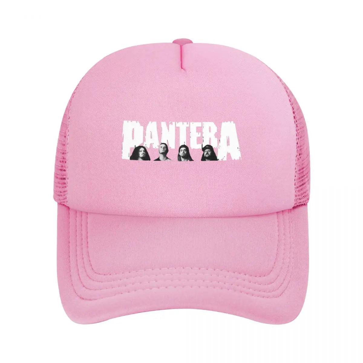 Pantera Trucker Cap – Heavy Metal Fashion Mesh Snapback Baseball Hat | Adjustable Rock & Roll Dad Hat, Sun Cap, Golf Cap - Premium t-shirt from Lizard Vigilante - Just $23.99! Shop now at Lizard Vigilante