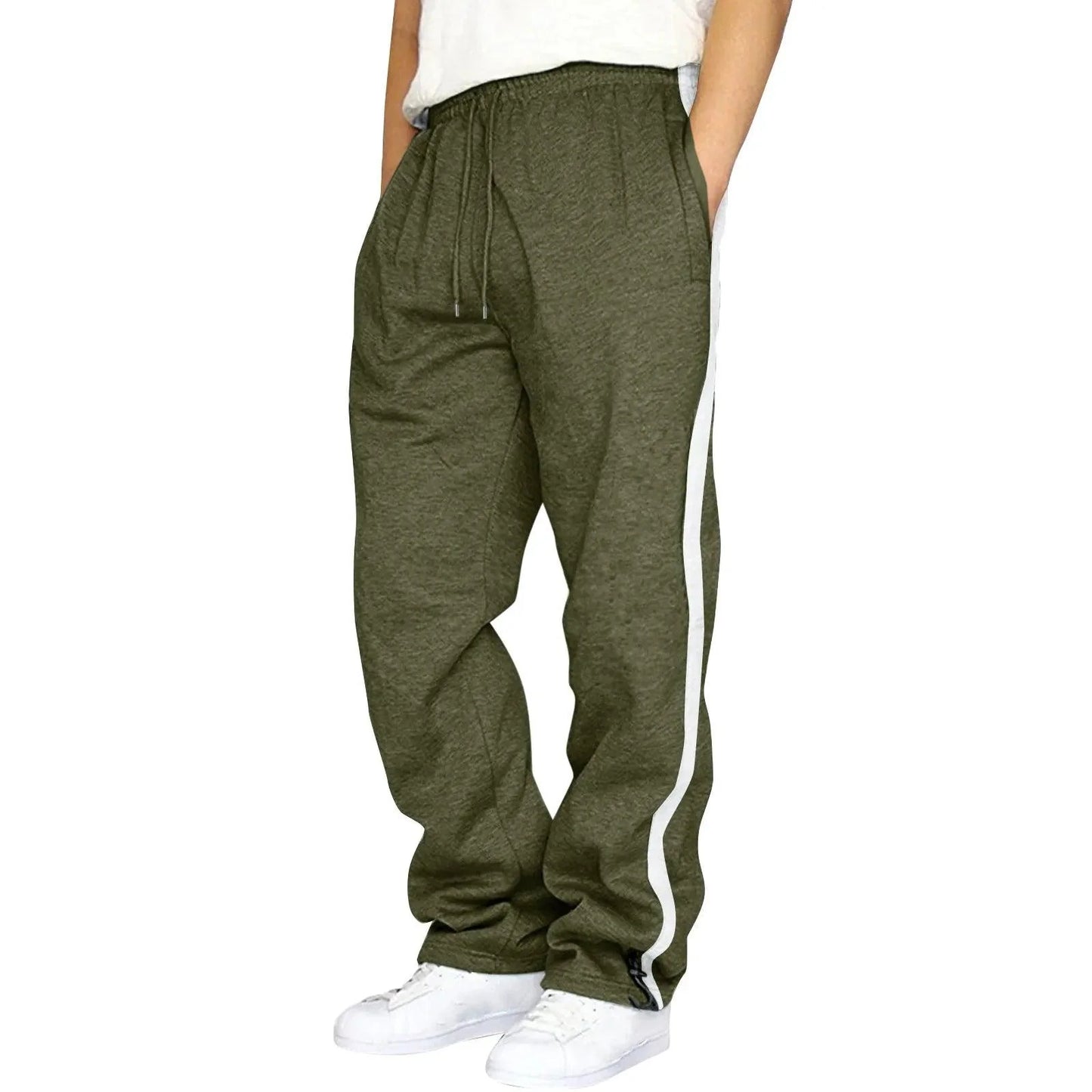 Men's Fashion Track Pants - Casual Streetwear Joggers, Hip Hop Gym Sweatpants with Pockets - Premium track pants from Lizard Vigilante - Just $22.99! Shop now at Lizard Vigilante