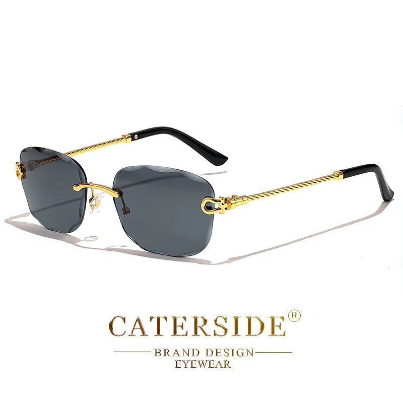 Rimcutter Royale: Caterside Retro Gradient Sunglasses – Blade Lens Street Icon Shades - Premium shades from dsers - Just $15.99! Shop now at Lizard Vigilante
