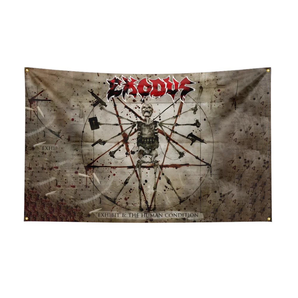 3x5 Ft Exodus Thrash Metal Rock Band Flag – Polyester Digital Printing Banner for Bedroom Wall Art & Outdoor Tapestry Decoration - Premium flag from Lizard Vigilante - Just $17.99! Shop now at Lizard Vigilante