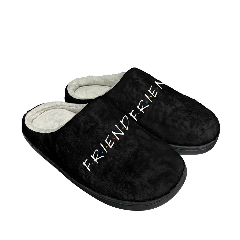 Friends TV Show Home Slippers – Cozy Cotton Plush Sandals for Men and Women | Indoor Warm Winter Shoes - Premium slippers from Lizard Vigilante - Just $29.99! Shop now at Lizard Vigilante