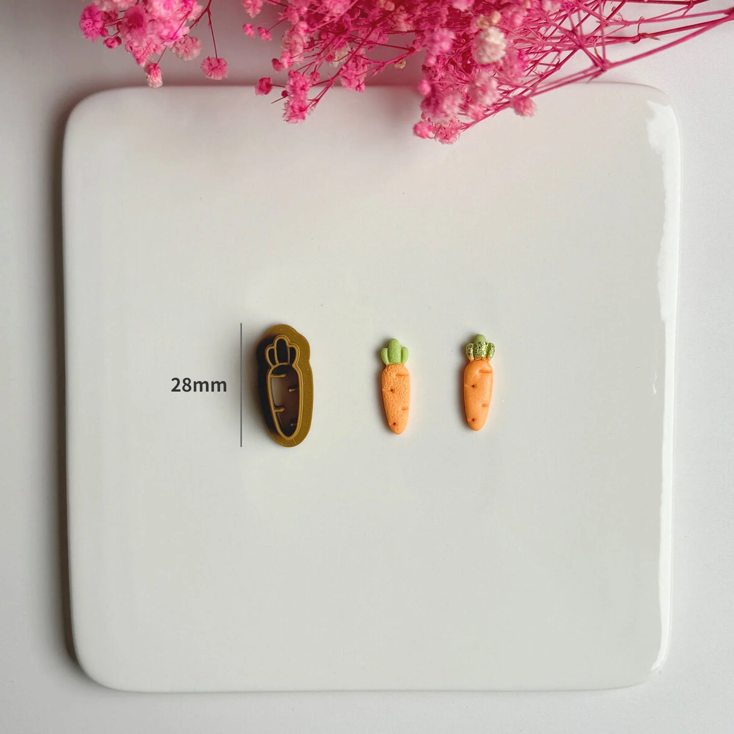 Easter Series Cute Cartoon Rabbit Carrot Shape Polymer Clay Cutters For DIY Earrings Jewelry Makings Embossing Cutting Die