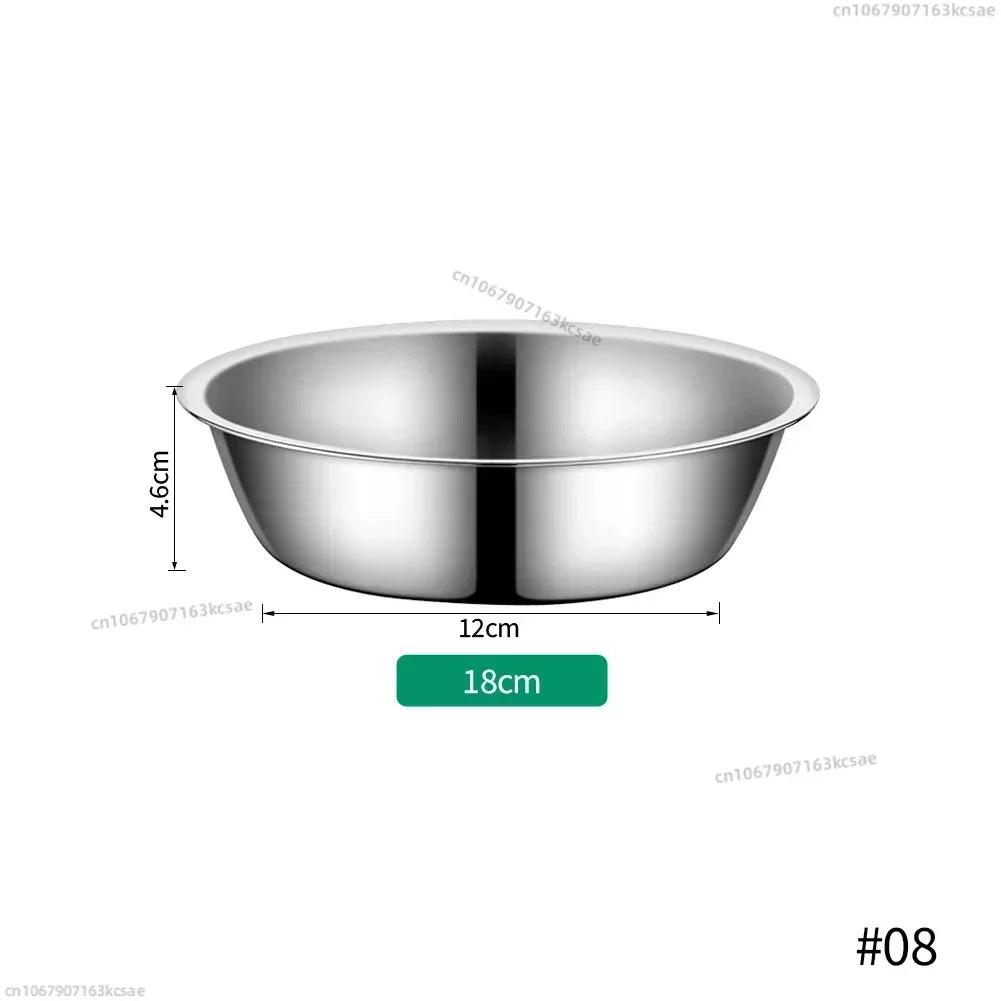 Stainless Steel Metal Dog Bowl for Small Medium Large Dogs Replacement Basic Dog Bowls Thickened Dog Water Feeder Bowls Pet Supp - Premium pet bowl from Lizard Vigilante - Just $12.99! Shop now at Lizard Vigilante