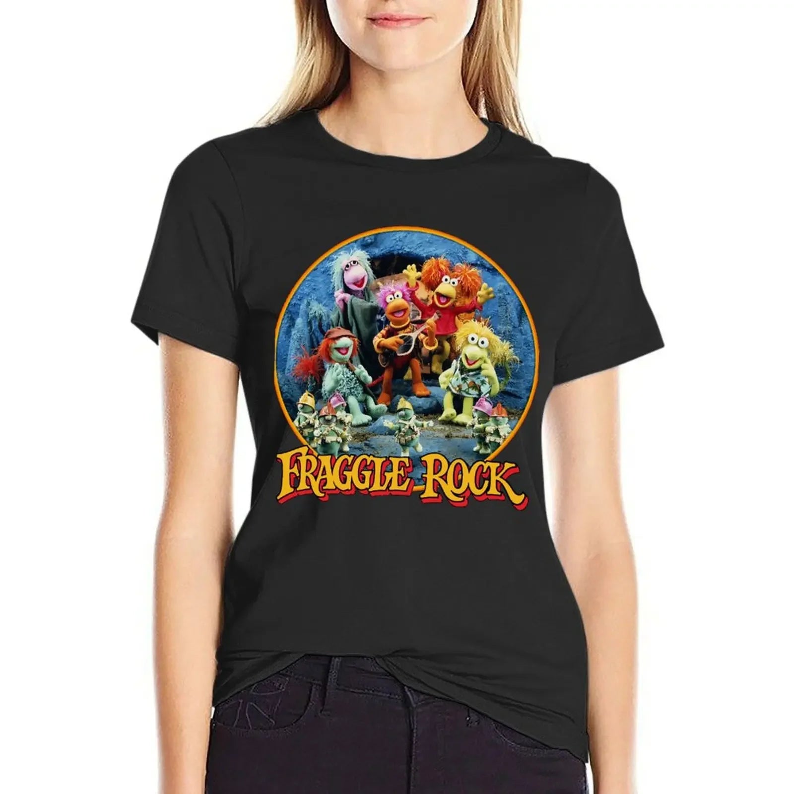 Fraggle Rock Muppets TV Show T-Shirt Gifts For Music Fans Music Vintage Retro Female Clothing Tops Short Sleeve Tee Women's Shirt - Premium tshirt from Lizard Vigilante - Just $21.99! Shop now at Lizard Vigilante