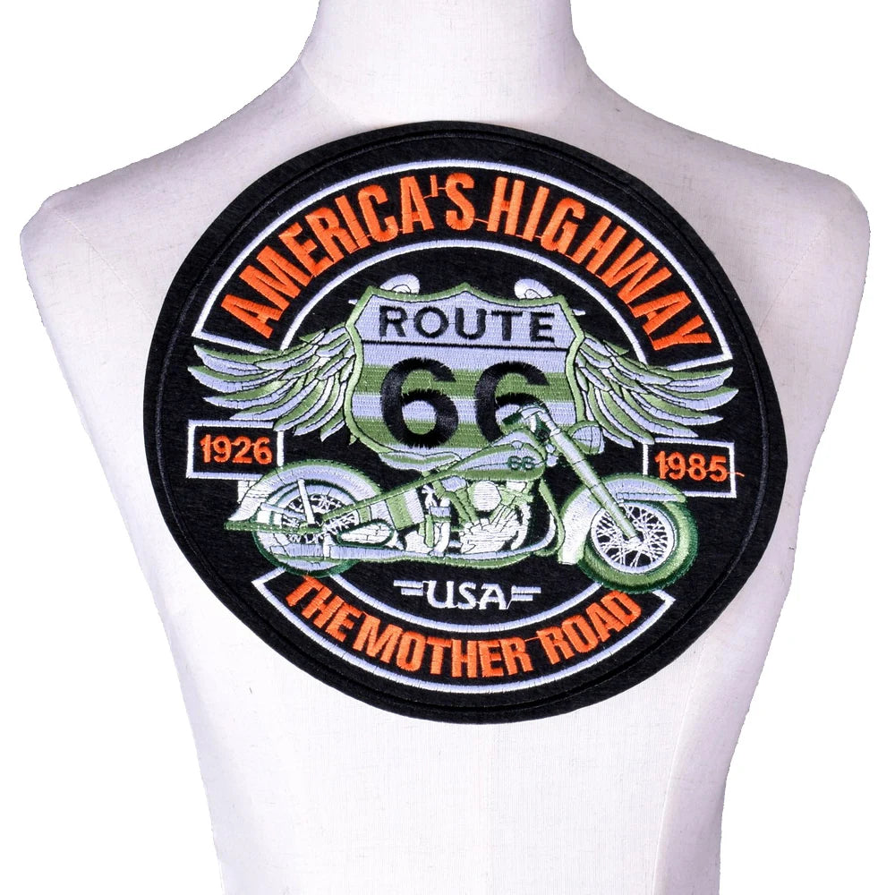 Bikers Motorcycle Embroidered Iron On Patches Large Punk Skull Badges Big Biker Patches For Clothing Coat Accessories - Premium patch from Lizard Vigilante - Just $27.99! Shop now at Lizard Vigilante