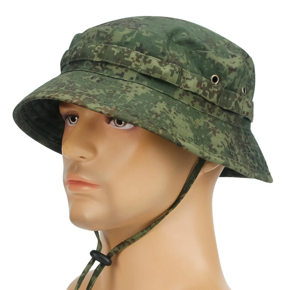 Camouflage Boonie Hat - Packable Outdoor Bucket Hat for Hiking & Fishing - Premium bucket hat from Lizard Vigilante - Just $18.88! Shop now at Lizard Vigilante