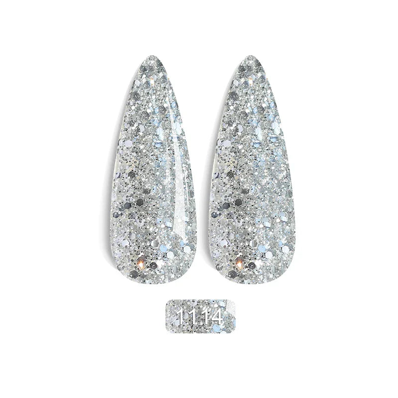 Rainbow Ghini Ultra Shiny Glitter Gel Nail Polish Semi-permanent Gellack UV Varnish Gold Silver Metal Gel Nail Art Wholesale Top