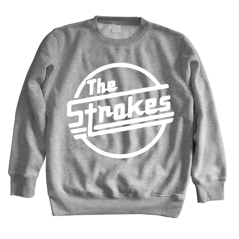 Men’s O-Neck Sweatshirt – The Strokes Indie Rock Band Hoodie - Premium hoodies from dsers - Just $42.88! Shop now at Lizard Vigilante