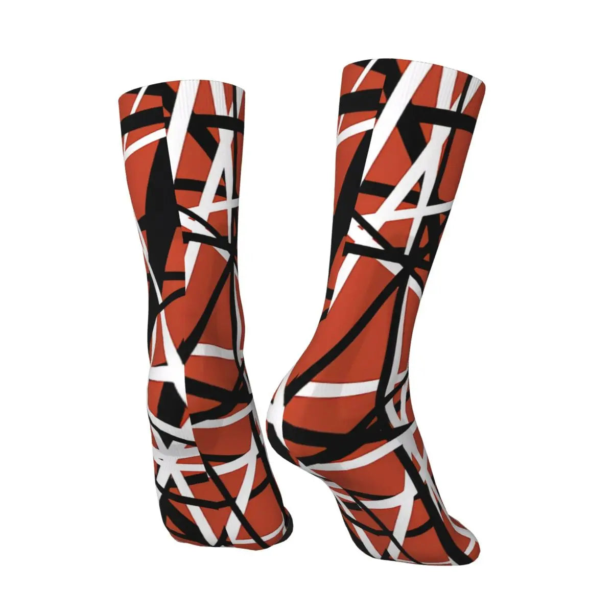 Eddie Van Halen Stripe Socks That Will Make You Feel Like a Guitar God - Premium socks from Lizard Vigilante - Just $19.84! Shop now at Lizard Vigilante