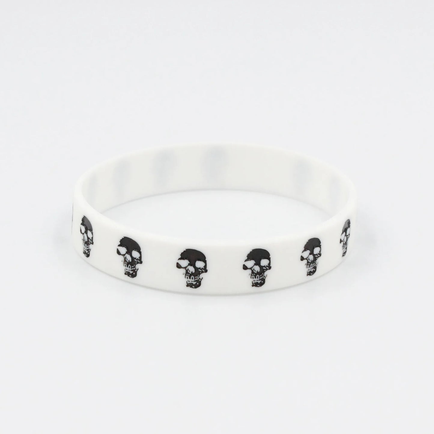 Edgy Skull Silicone Wristband - Premium wristbands from Lizard Vigilante - Just $13.99! Shop now at Lizard Vigilante