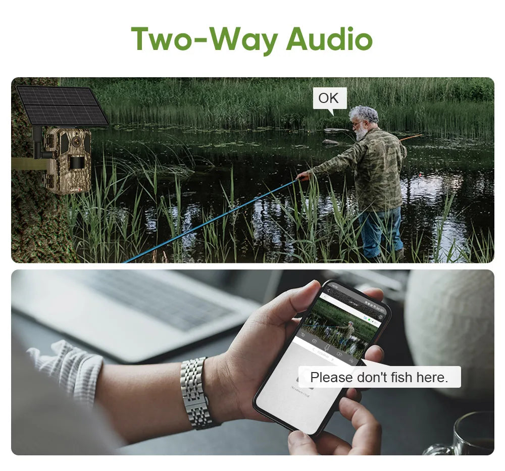 Iron Sentinel 4G Solar Vision Cam — 2K Full-Spectrum Surveillance Beast (Wildlife & Human Detection)