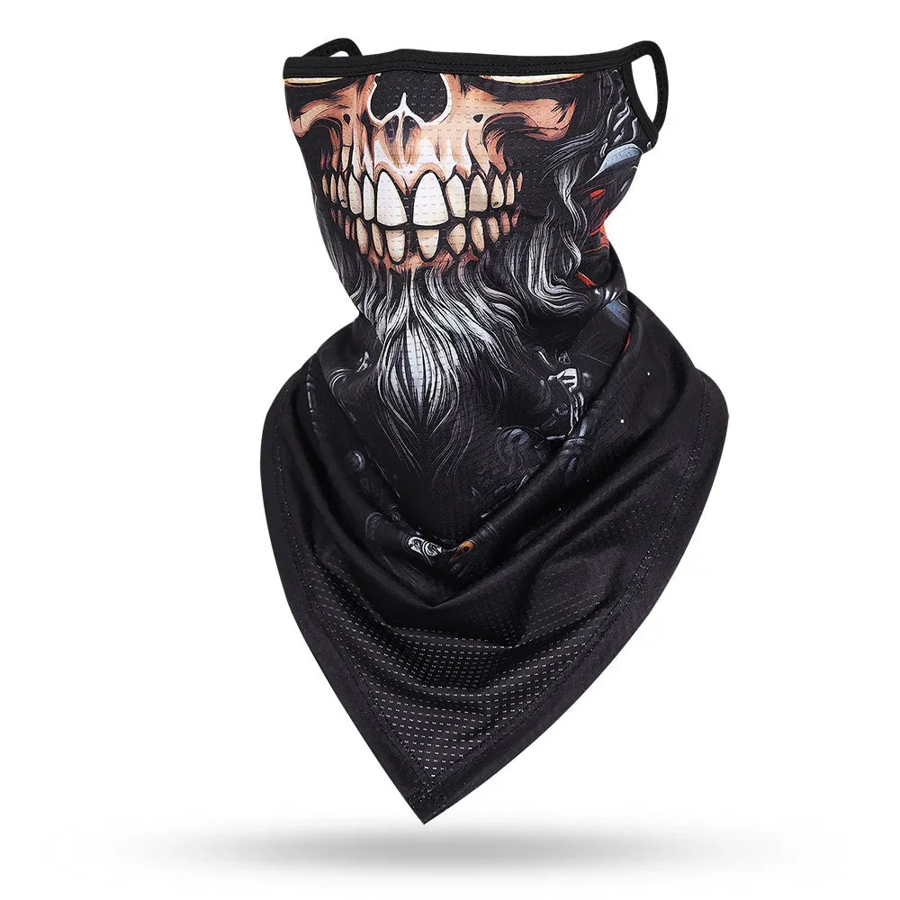 Beard Skull Face Balaclava - Versatile Protective Mask for Men and Women - Premium face mask from Lizard Vigilante - Just $17.99! Shop now at Lizard Vigilante