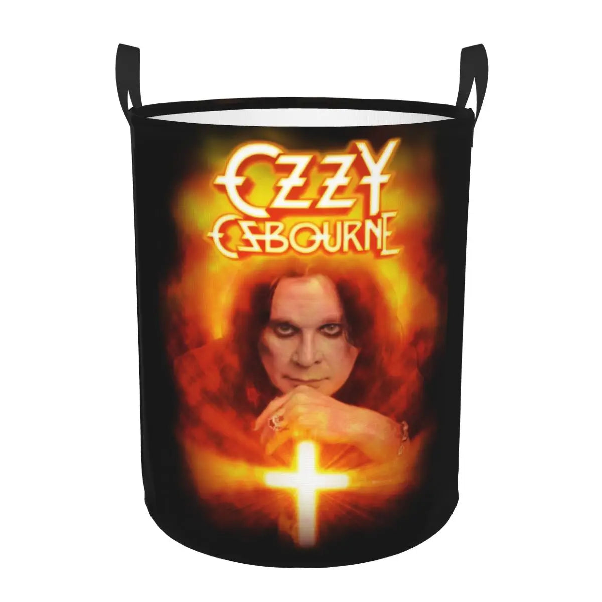 Ozzy Osbourne Prince of Darkness Laundry Basket | Foldable Heavy Metal Band Rock Toy Clothes Hamper | Storage Bin for Kids Nursery - Premium laundry basket from Lizard Vigilante - Just $19.99! Shop now at Lizard Vigilante