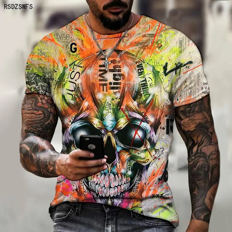 Crimson Reverie - Skull Rose 3D Print Tee – Wear the Dark Romance - Premium tee from Lizard Vigilante - Just $46.99! Shop now at Lizard Vigilante