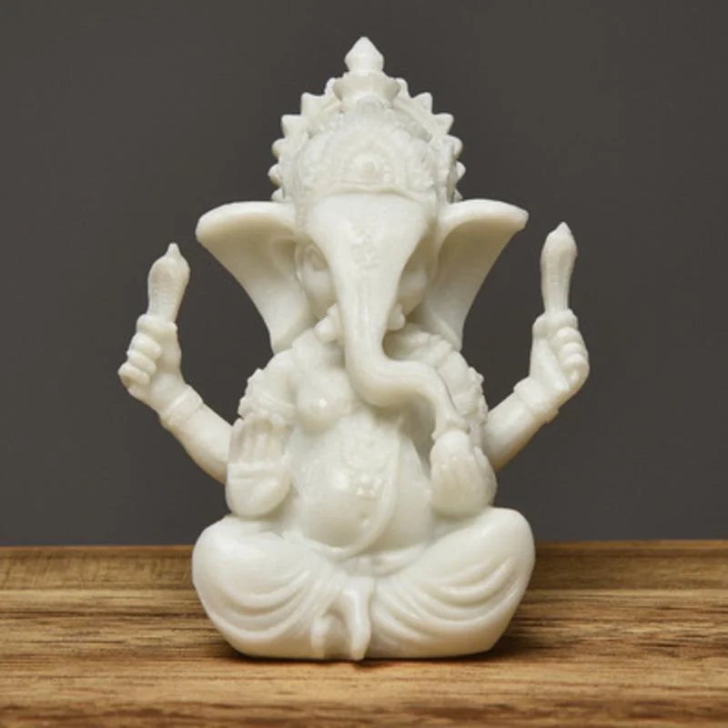 Sandstone Ganesha Buddha Elephant Statue Sculpture Handmade Elephant Figurine Home Decoration Accessories