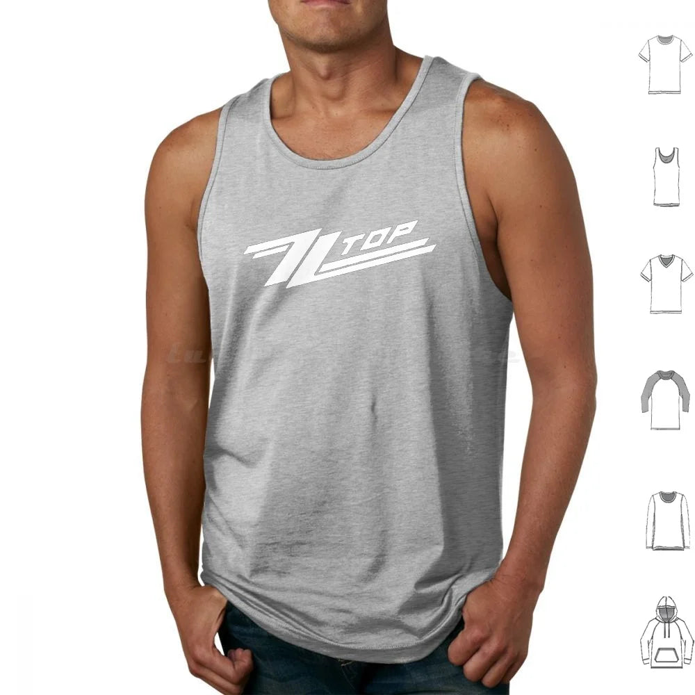 ZZ Top Band Print Cotton Tank Top – Casual O-Neck Sleeveless Tee for Men - Premium tank tops from Lizard Vigilante - Just $31.08! Shop now at Lizard Vigilante