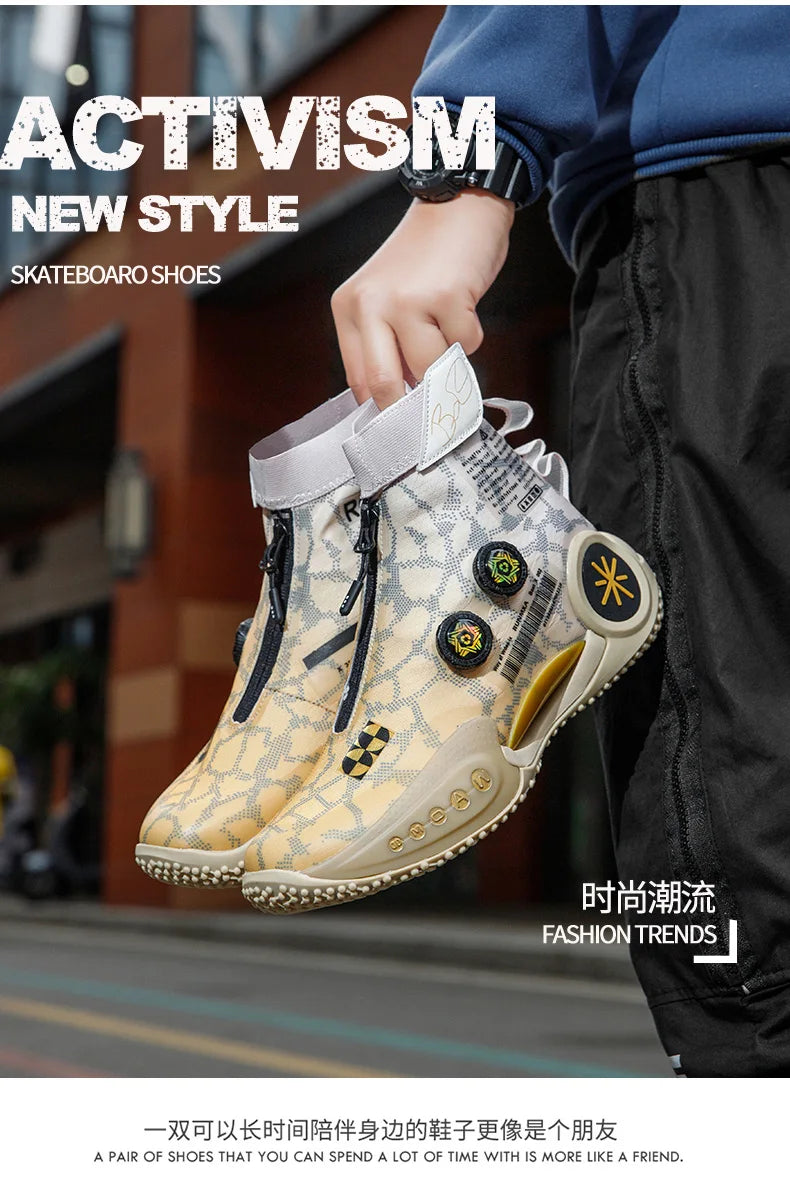 Brand Hip-hop Sneakers Men High-top Men Basketball Shoes Kids Women Designer Basket Boots Fashion Street Style Sports Shoes Male - Premium  from Lizard Vigilante - Just $66.99! Shop now at Lizard Vigilante