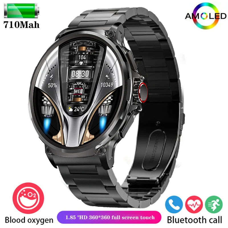 Smart Watch for Men | 1.85-Inch Ultra HD AMOLED Display | GPS Tracker & Fitness Monitor | Bluetooth Calling | 2024 New Model - Premium smartwatch from Lizard Vigilante - Just $64.99! Shop now at Lizard Vigilante