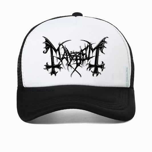 Mayhem Death Hat - Norwegian Heavy Metal Fashion Snapback - Premium hat from Lizard Vigilante - Just $23.88! Shop now at Lizard Vigilante