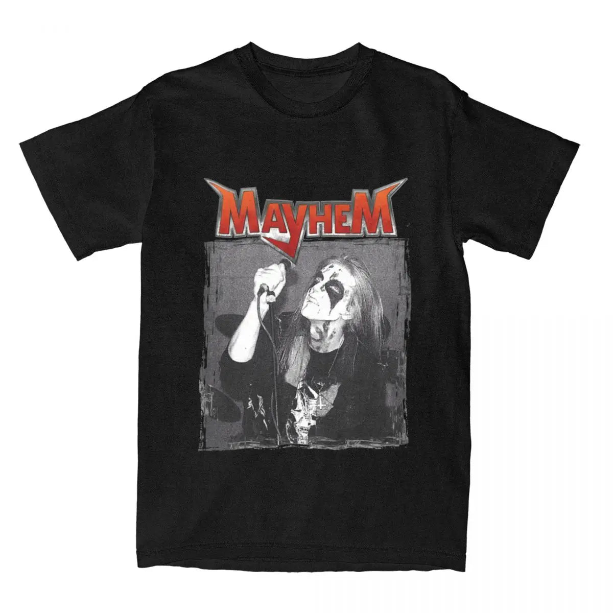 Black Metal Mayhem Dead T-Shirts for Men Women Crew Neck Cotton Short Sleeve Tee Shirt Gift Idea Clothing - Premium t-shirt from Lizard Vigilante - Just $24.99! Shop now at Lizard Vigilante