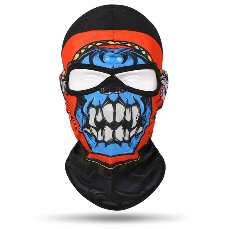 Skull Bandana Balaclava for Men & Women – Halloween Windproof Sports Scarf, Full Face Cover for Riding, Skiing, Fishing, Hiking, and More - Premium T-Shirt from Lizard Vigilante - Just $19.99! Shop now at Lizard Vigilante