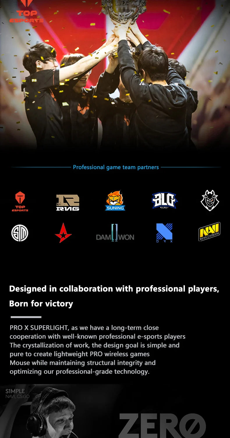 Logitech G PRO X Superlight Wireless Gaming Mouse 16K DPI Sensor Pink Wireless Gaming Mouse 25K HERO Mechanical Gaming Mouse