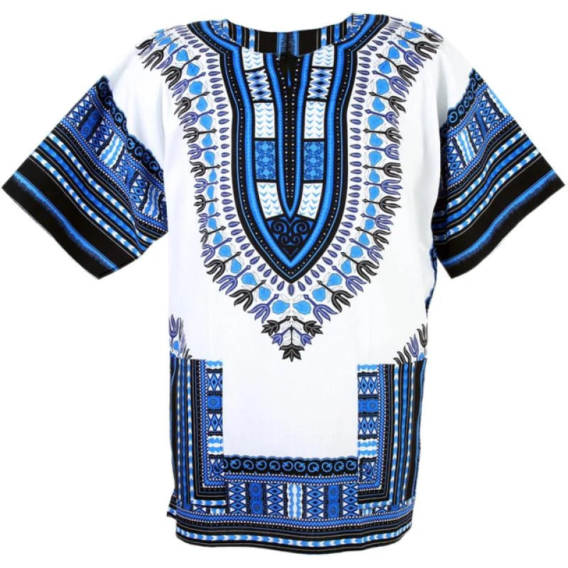 Men's 3D Printed Dashiki Short Sleeved T-shirt Comfortable Oversize Top Men Clothing Streetwear Tees - Premium shirt from Lizard Vigilante - Just $22.99! Shop now at Lizard Vigilante