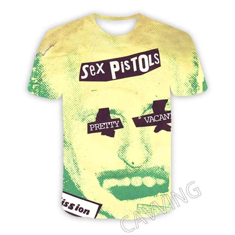 3D Printed Punk Rock Band Sex Pistols Casual T-shirts Hip Hop T Shirts Harajuku Styles Tops Clothing for Men/women - Premium  from Lizard Vigilante - Just $28.99! Shop now at Lizard Vigilante