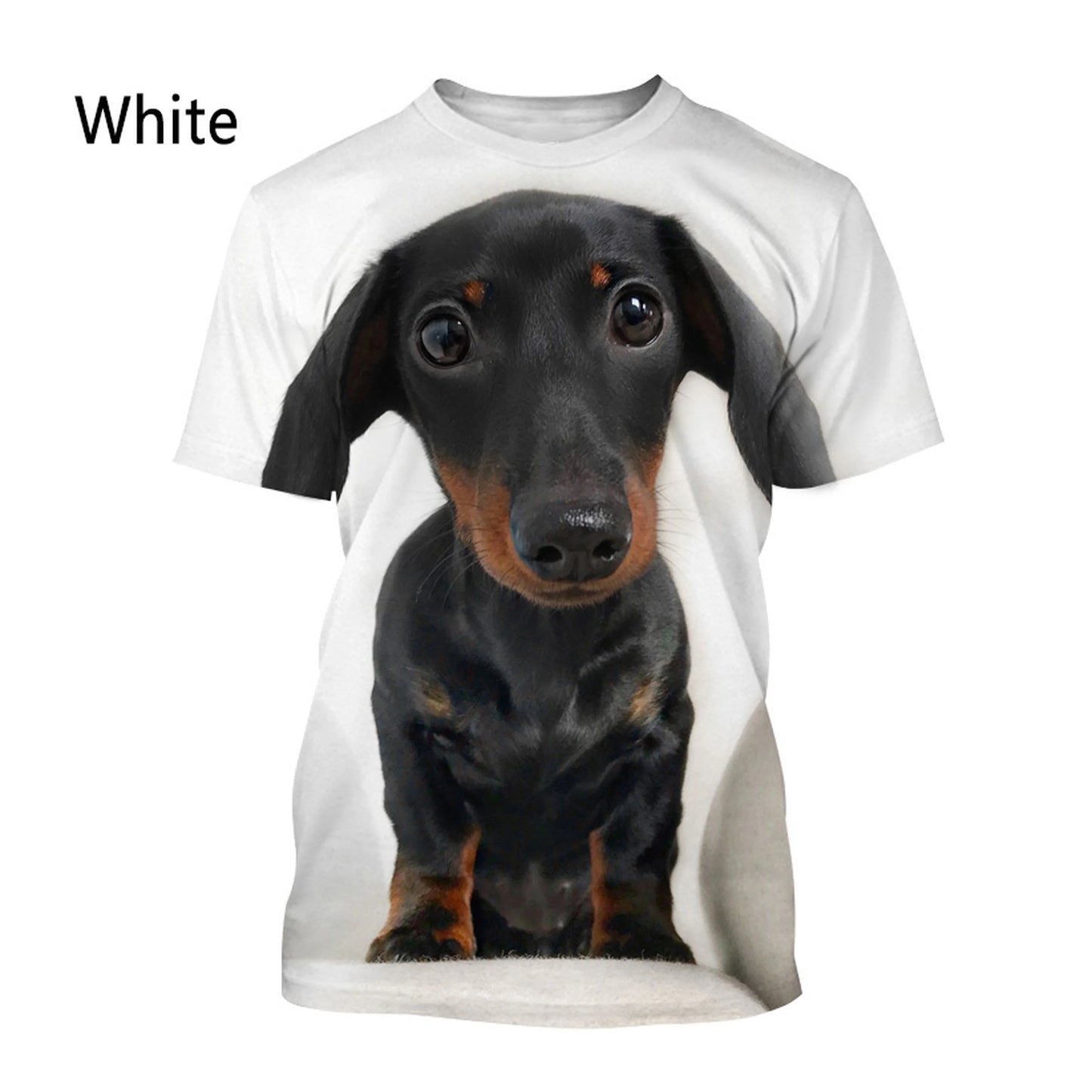 New Fashion Dachshund 3D Printed T-shirt Men's and Women's Casual Short-sleeved T-shirt - Premium  from Lizard Vigilante - Just $4.99! Shop now at Lizard Vigilante