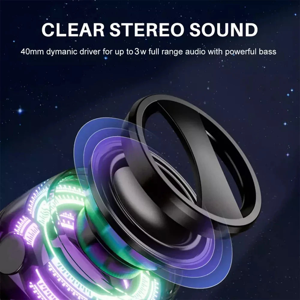Mini Portable Bluetooth Speaker G200 RGB Color Light Magnetic Speaker BT5.3 Small Sound Box Phone Holder Wireless Loudspeaker