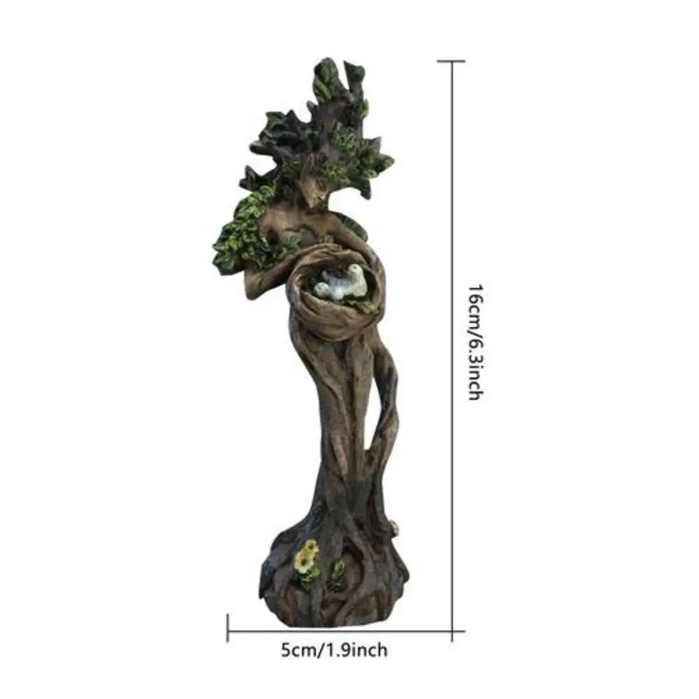 Goddess Statue Resin Sculpture Figurine Retro Witch Statue Goddess Spiritual Figurine Craft Art Statue for Home Decoration